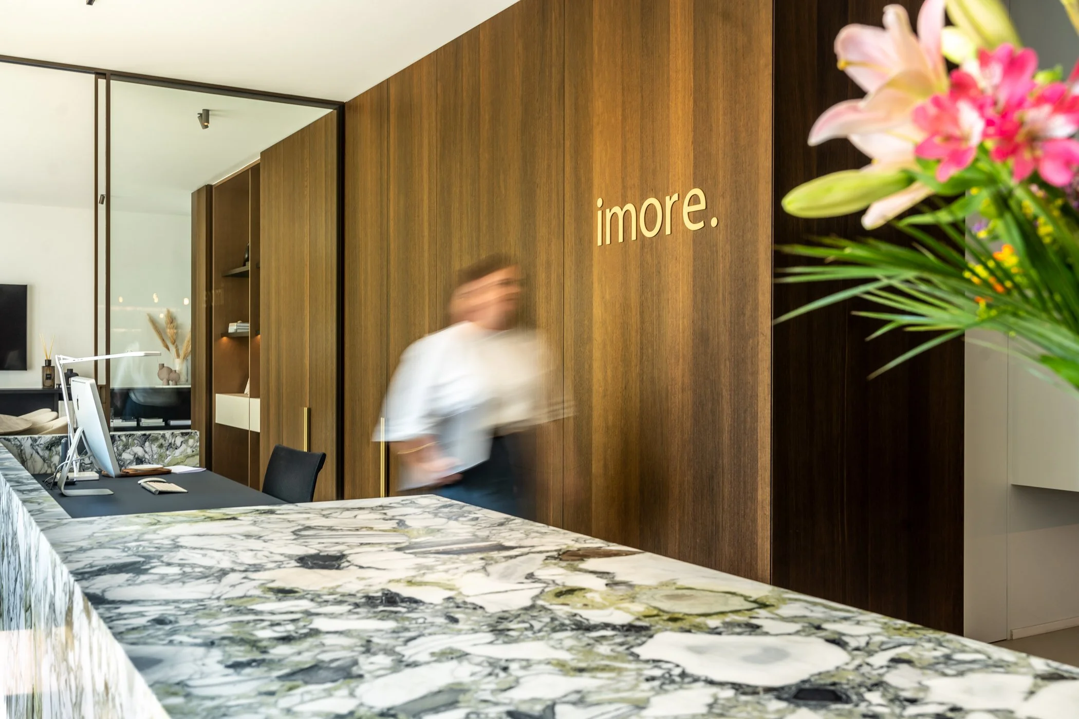 De receptie van het Imore-kantoor
